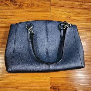 Brand New Coach Christie Carryall in Metallic Blue Purse